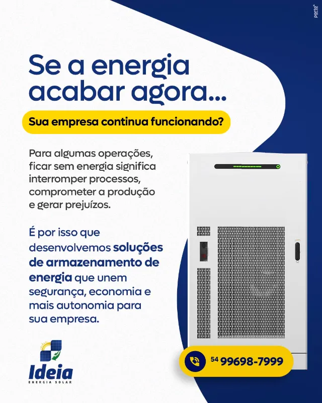 SE A ENERGIA ACABAR AGORA, SUA EMPRESA CONTINUA FUNCIONANDO?