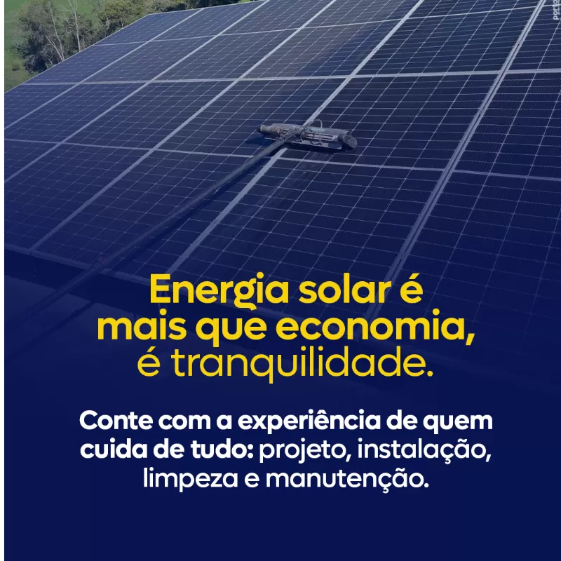 ENERGIA SOLAR É MAIS QUE ECONOMIA, É TRANQUILIDADE. 