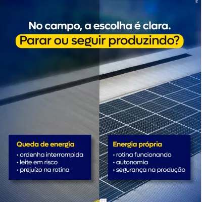 NO CAMPO, A ESCOLHA É CLARA.